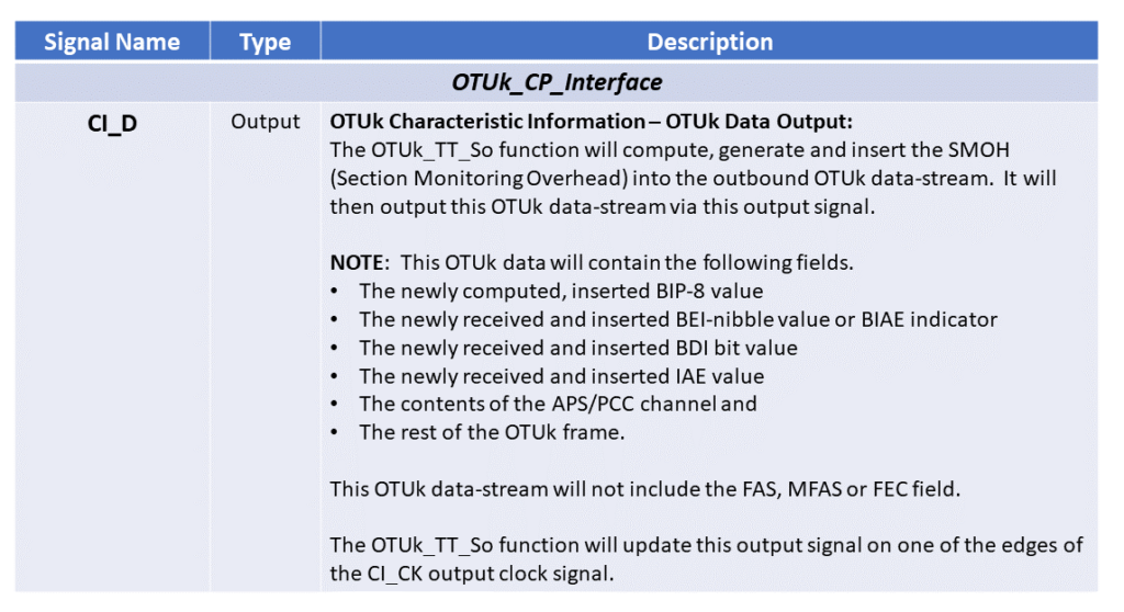 OTUk_TT_So Function Pin Description - Part 4