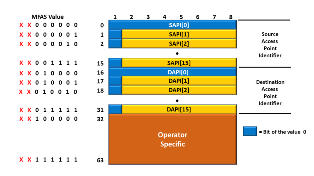 Trail Trace Identifier Message Format and the MFAS Byte Value