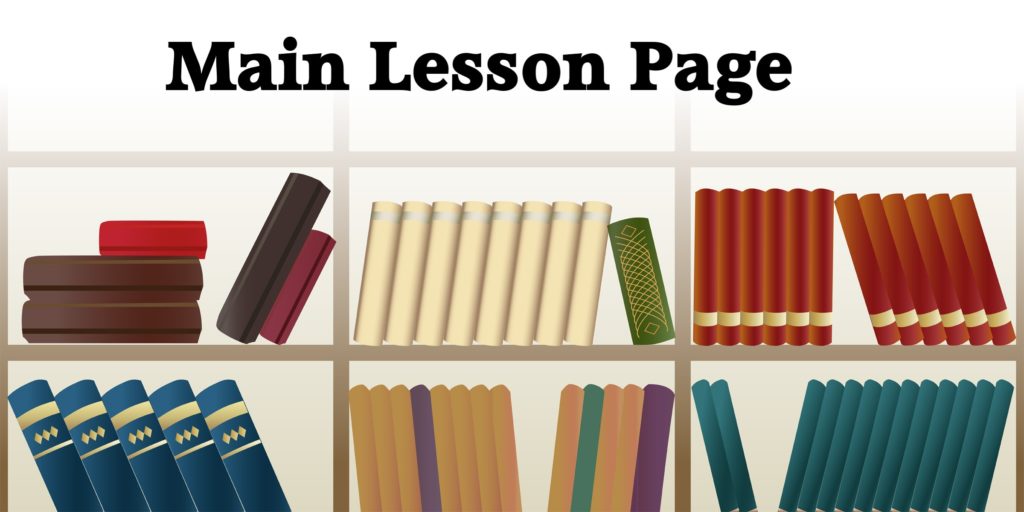 Main Lesson Page