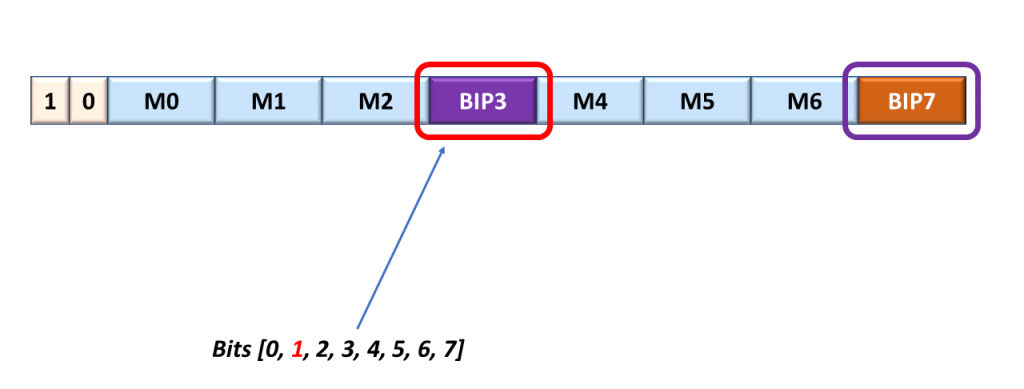 Computing Bit 1 within the BIP3 Byte of the Next Alignment Marker Block