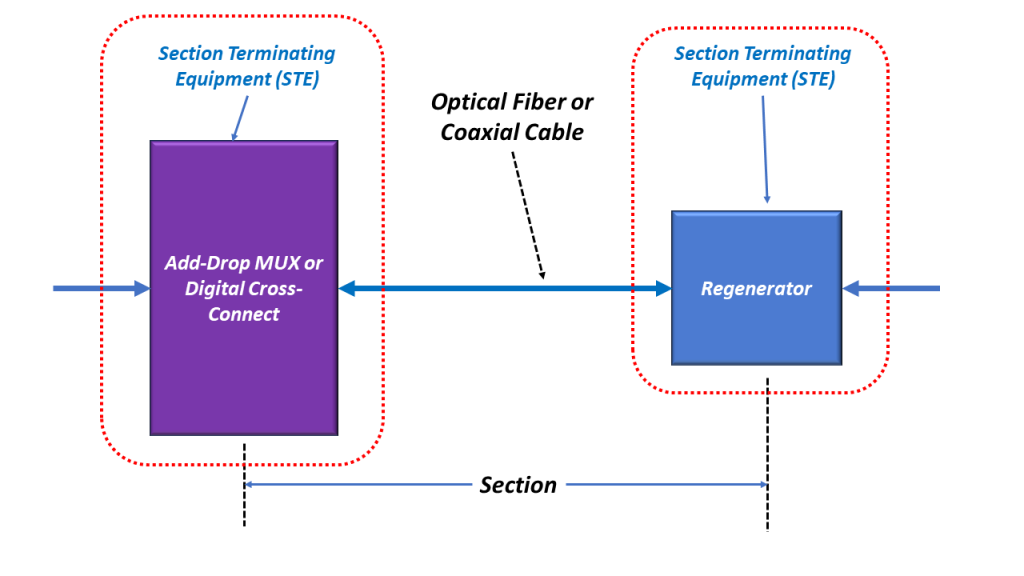 Illustration of a Section and STE with the STEs Highlighted